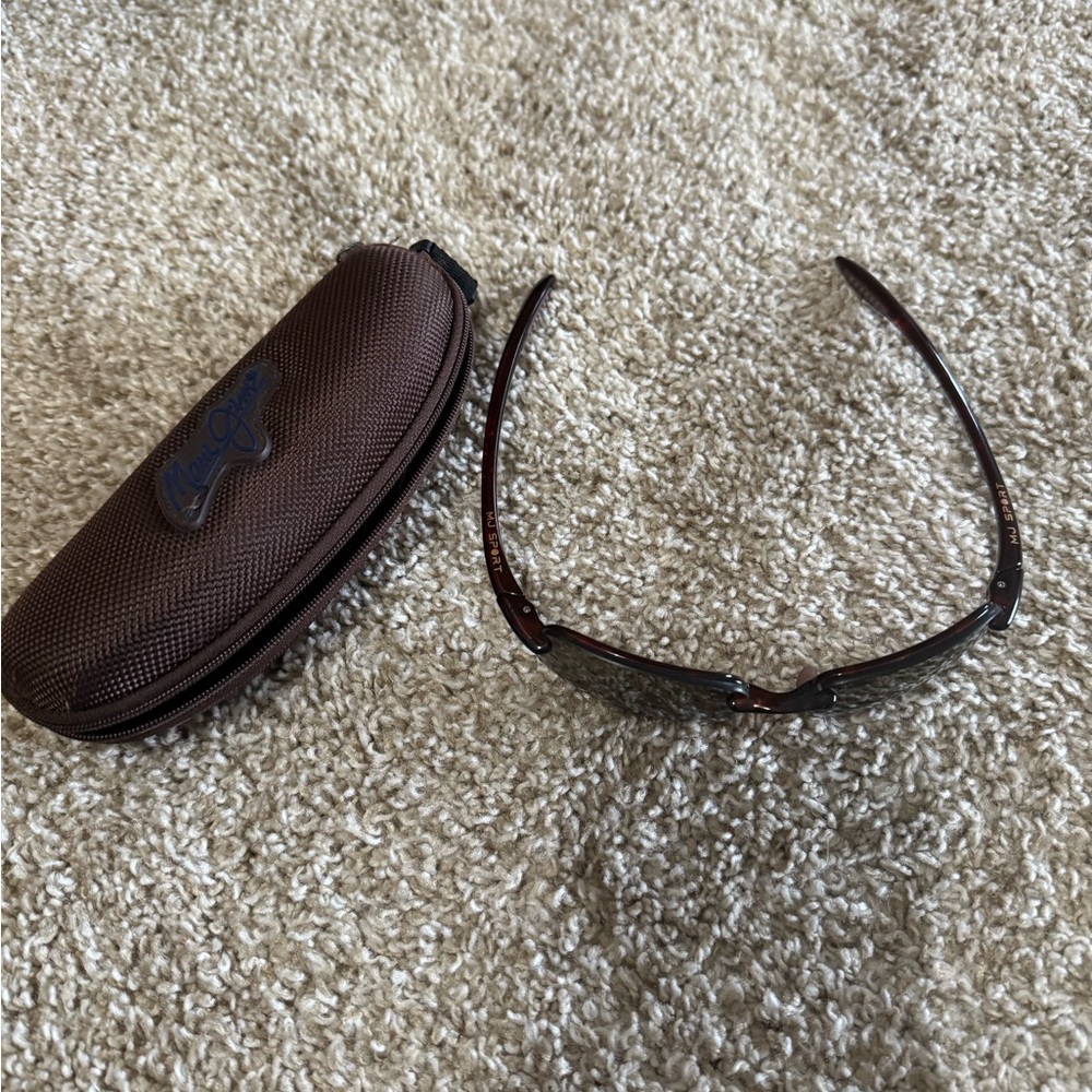 Maui Jim Sport Dark Brown Sunglasses with Case
